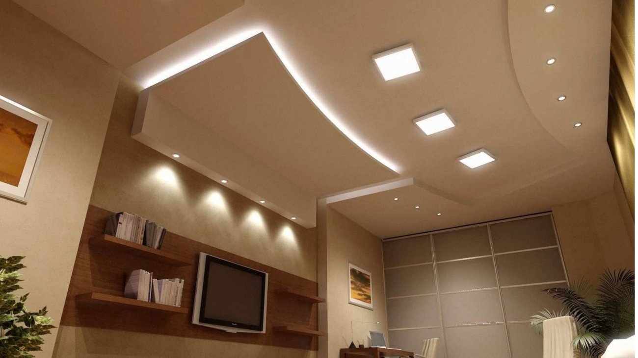 modern-square-recessed-lighting-for-interior-design-with-decorative-downlights-and-led-panel