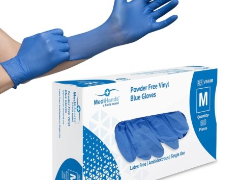 Vinyl Gloves - Box of 100 Disposable Vinyl Medical Glove